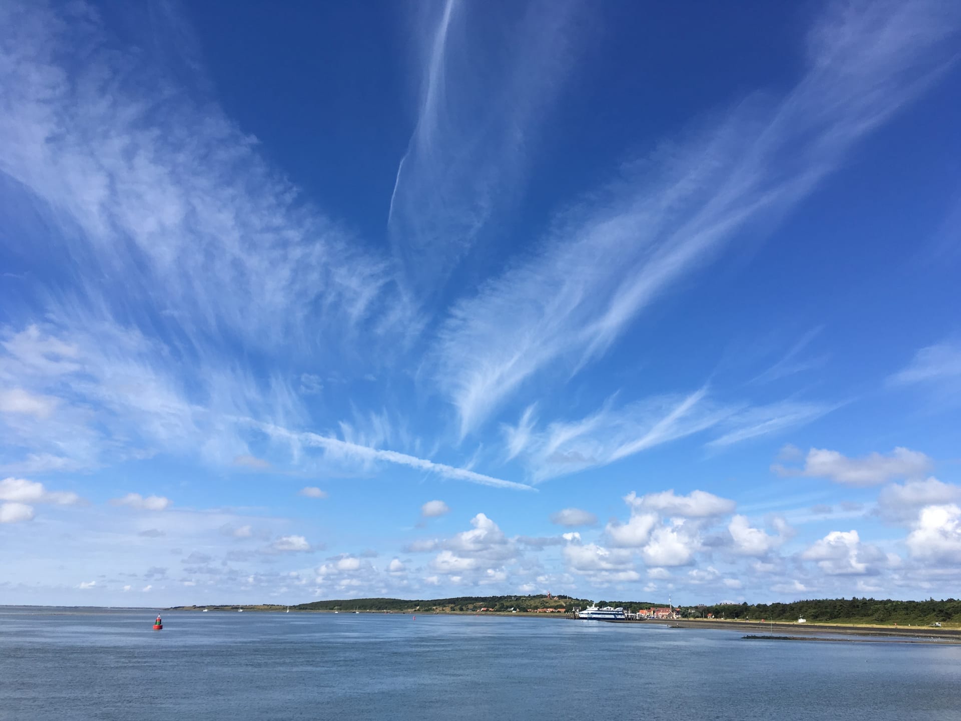 Vlieland vanuit zee